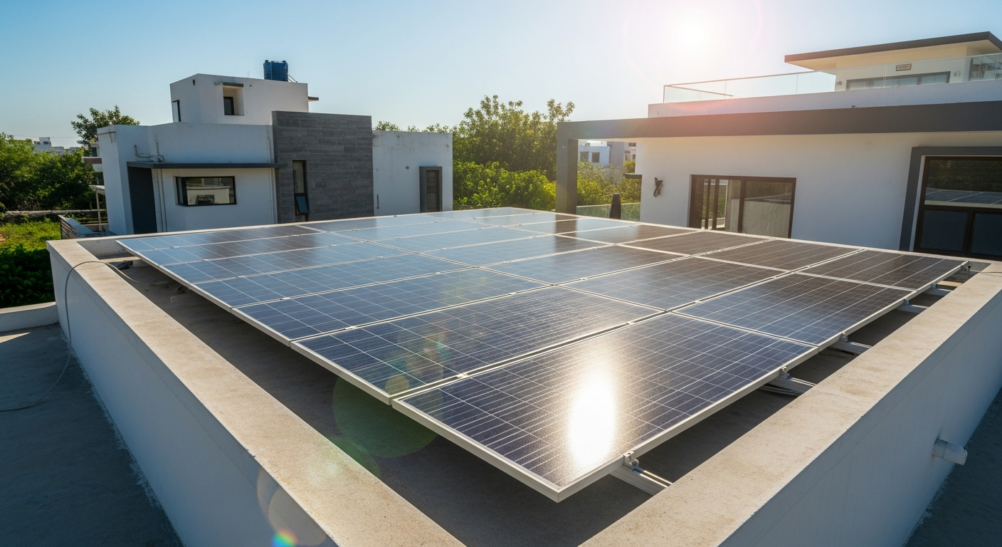 1kW सोलर से 1 दिन में कितनी बिजली बनती है — exact calculation