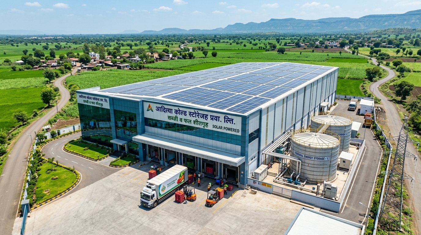 Solar for Cold Storage in India: Lithium Batteries vs Thermal Energy Storage (PCM) ROI (2026)