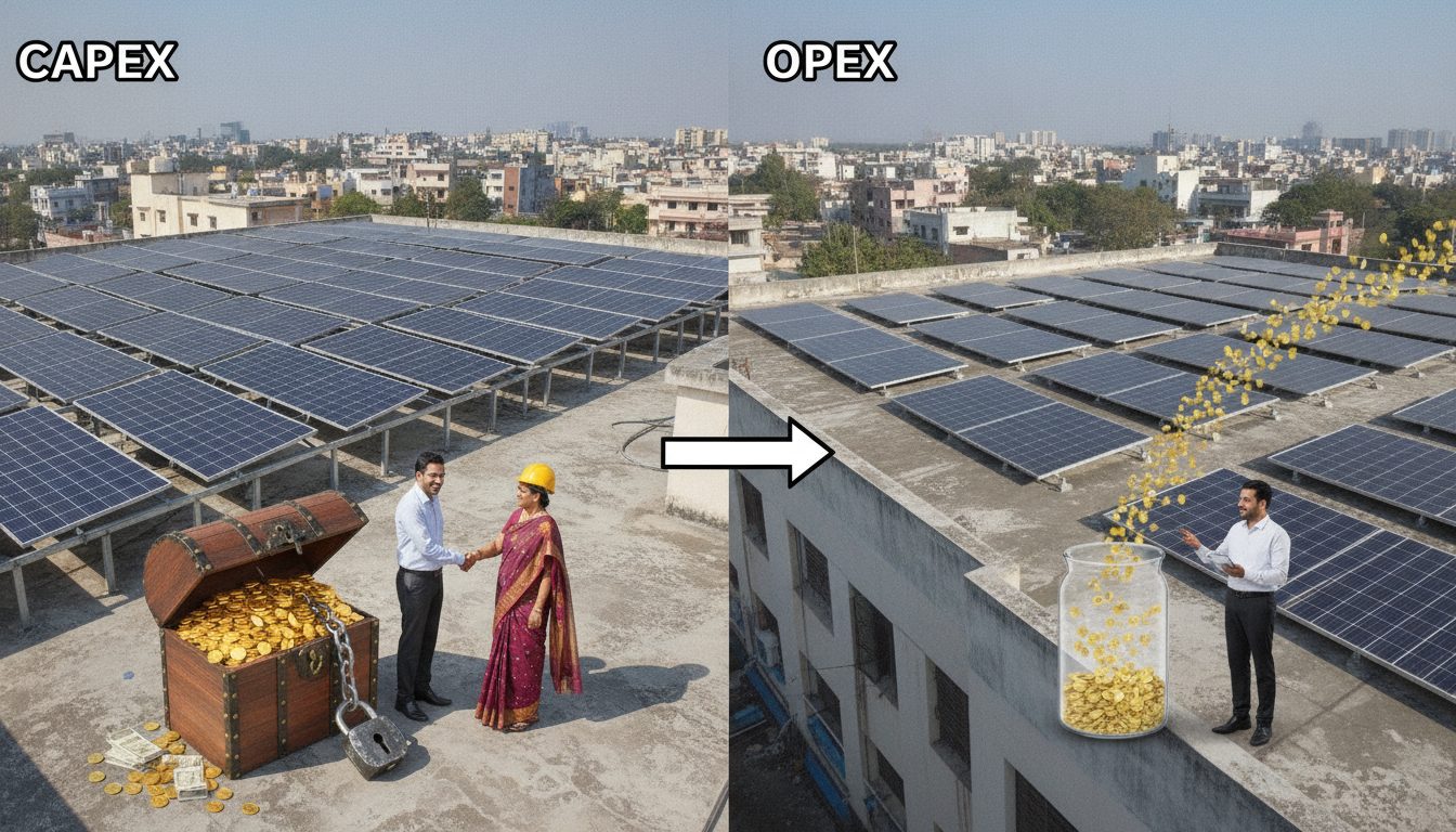 CAPEX vs. OPEX Solar Models for Indian Businesses: Which Financing Structure Yields Higher ROI? (2026)