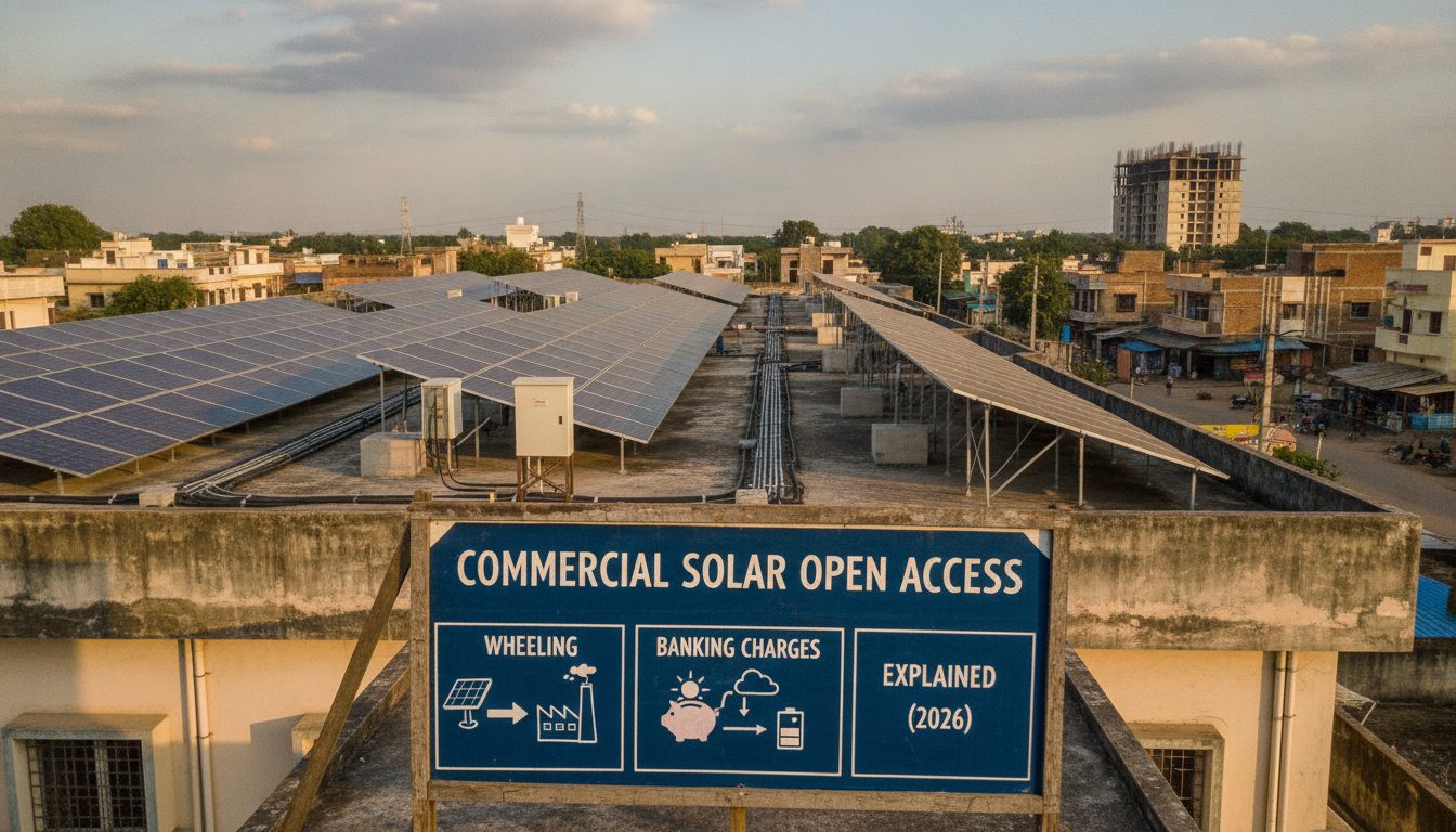 Commercial Solar Open Access Regulations, Wheeling, and Banking Charges Explained (2026)