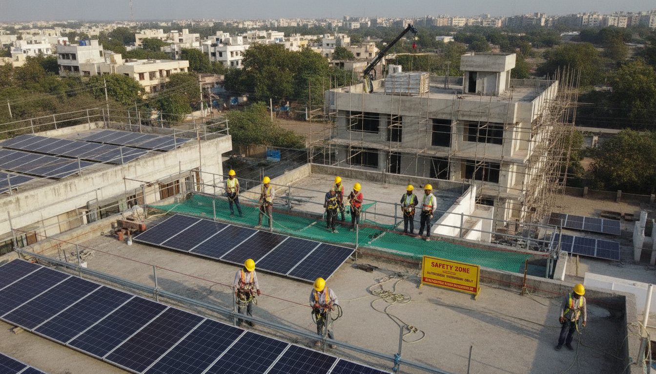 Ensuring OSHA and National Safety Compliance on Commercial Solar Construction Sites (2026)