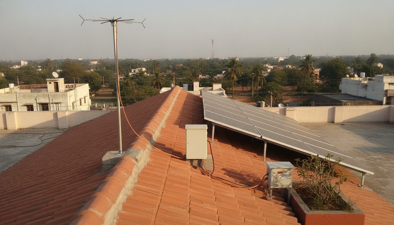 Comprehensive Guide to Earthing, Lightning Arresters, and Surge Protection Devices for Rooftop Solar (2026)