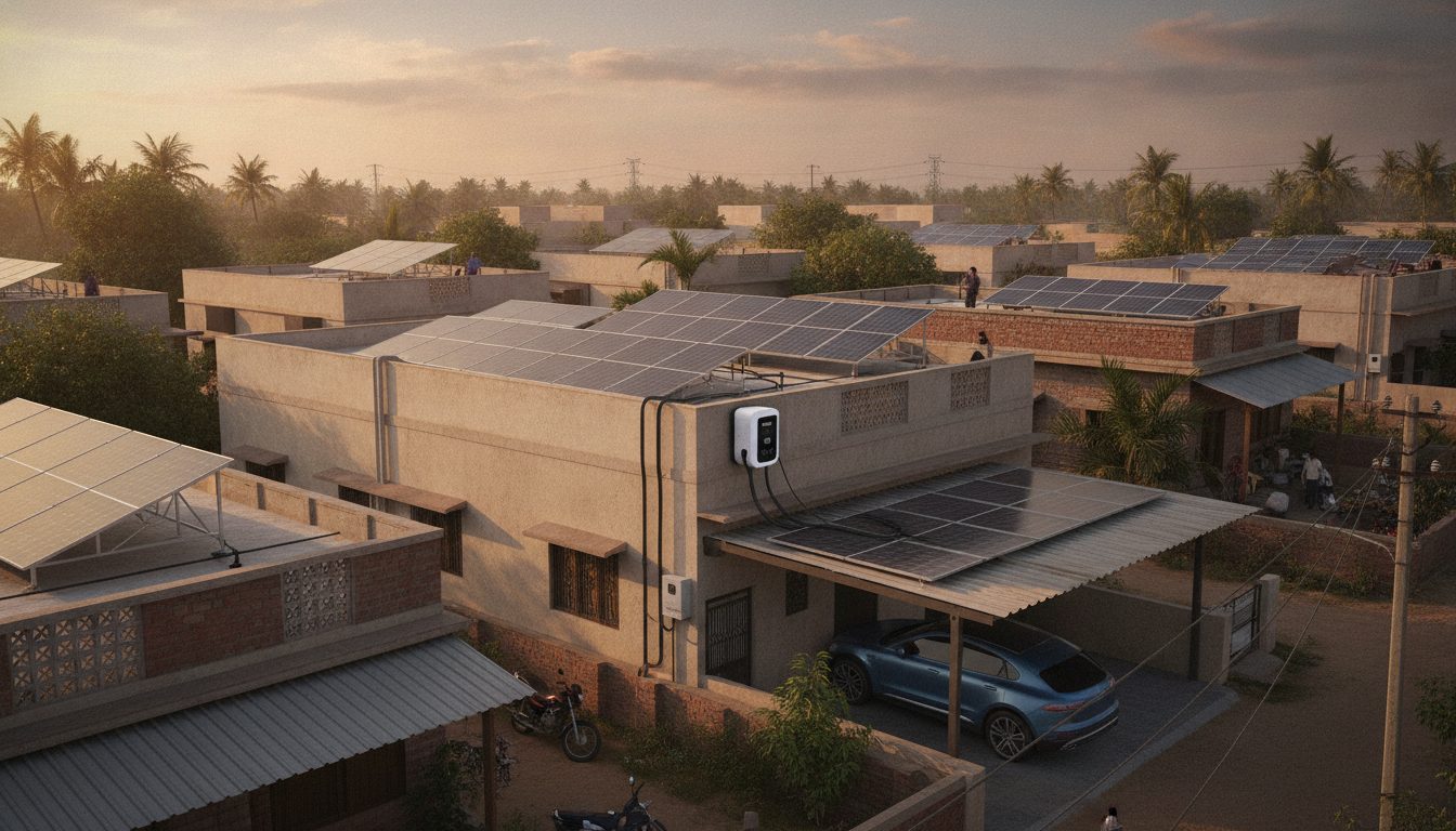 Integrating Electric Vehicle (EV) Chargers with Residential Rooftop Solar Systems in India (2026)