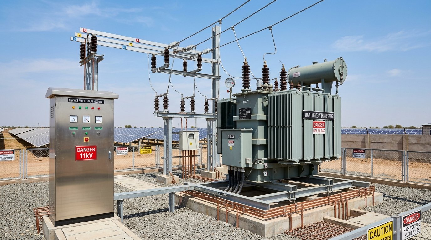 HT Transformer & Substation Sizing for Rooftop Solar (11kV / 33kV): CEIG Approval & DISCOM NOC Guide 2026