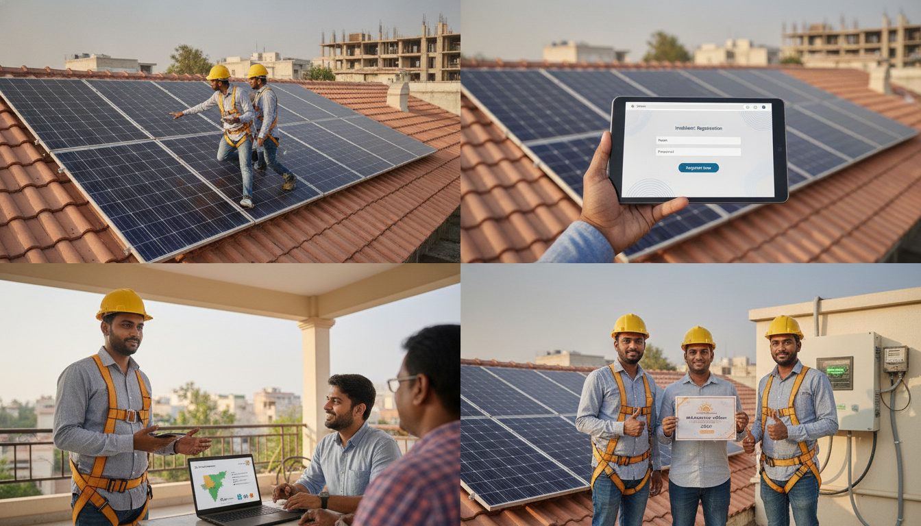 Step-by-Step Guide for Solar Installers to Register on the National PM Surya Ghar Portal (2026)