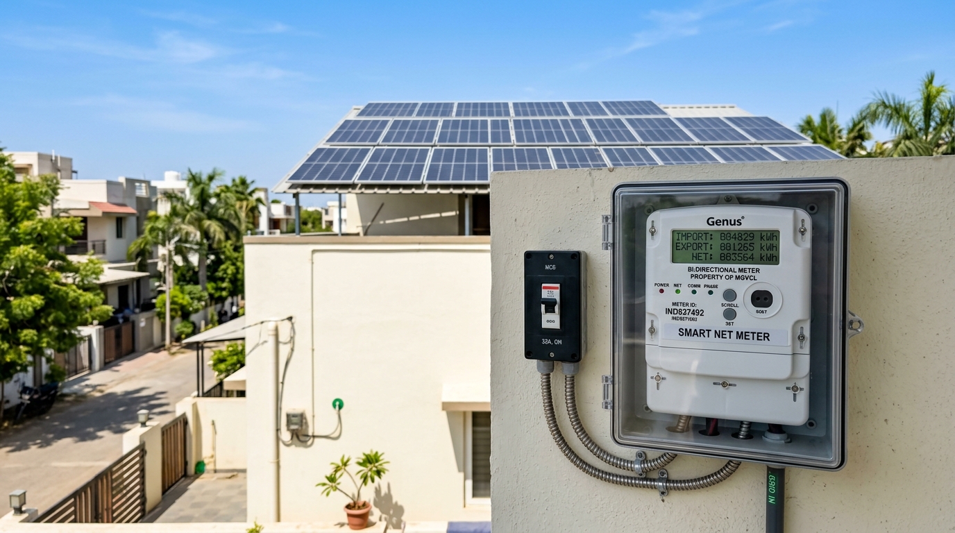 Smart Bi-Directional Net Meter in India
