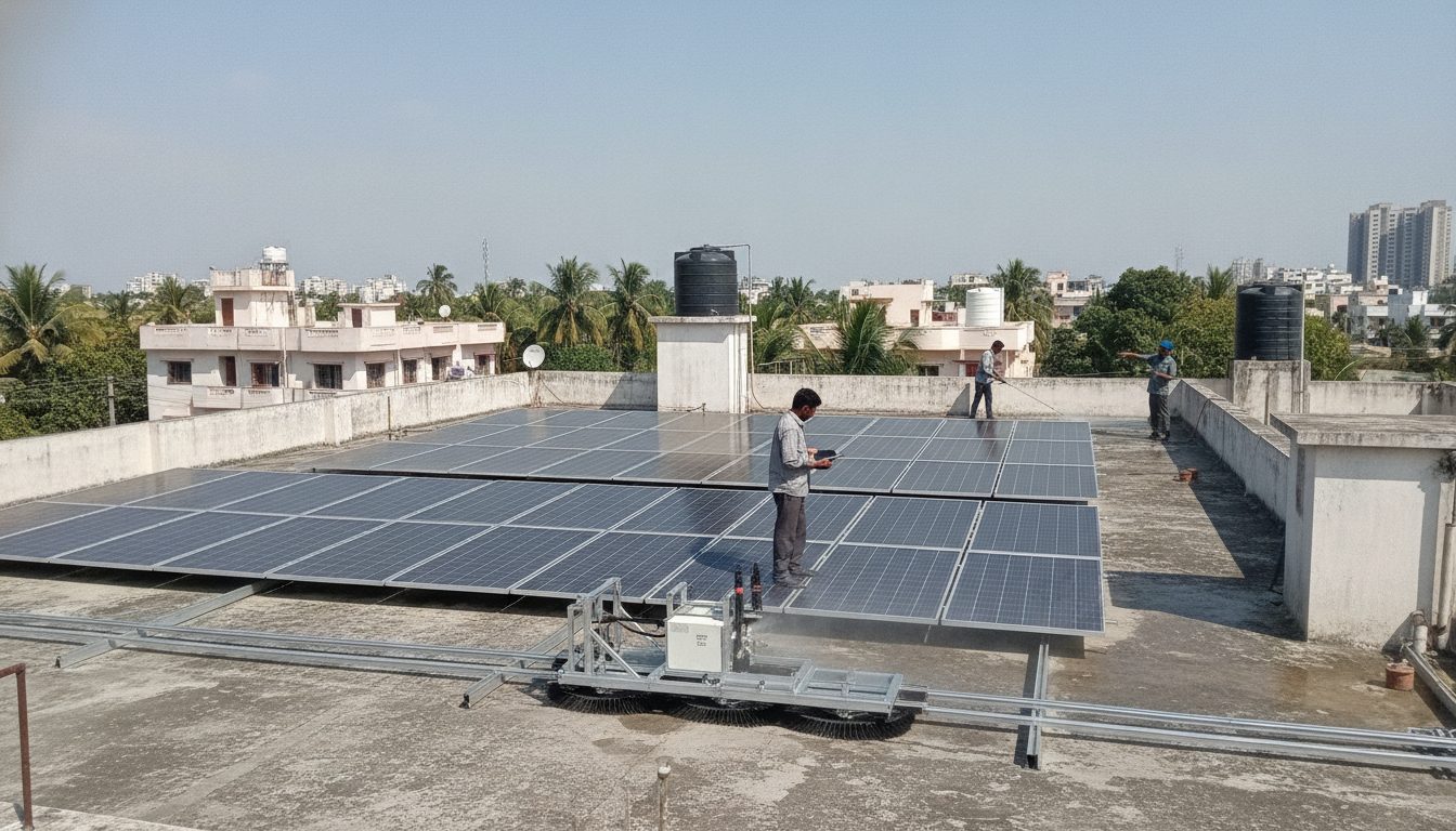 Homeowner Guide to Solar Panel Maintenance, Automated Cleaning Systems, and Professional AMC Pricing (2026)