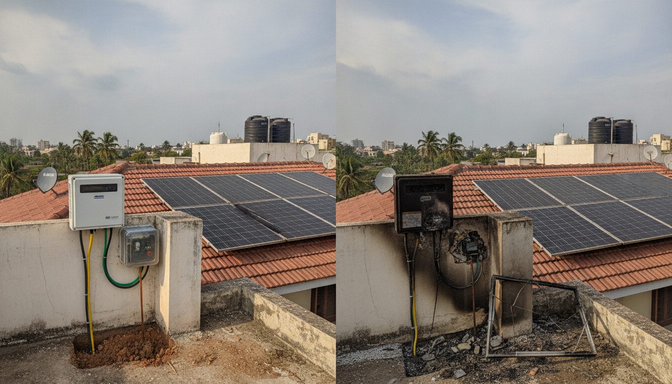 Why Proper Earthing and Lightning Surge Protection Are Critical for Home Solar Inverters (2026)