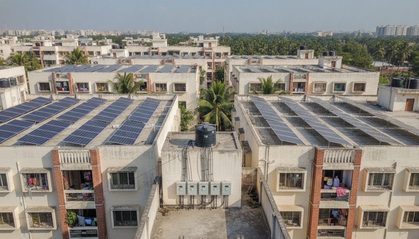 Rooftop Solar for Housing Societies: Group Net Metering and Common Area Billing Guide (2026)