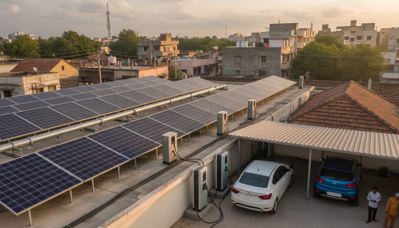 Solar EV Fast Charging at Home (2026): 7.4kW/11kW Charger Setup, Sizing & 100% Free Driving Math