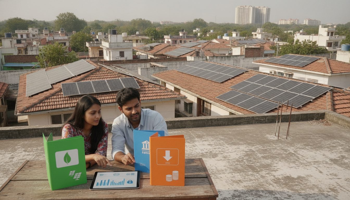 Comparing Rooftop Solar Loans: Green Financing, Collateral-Free Bank Schemes, and Low-Interest EMIs for Homeowners (2026)