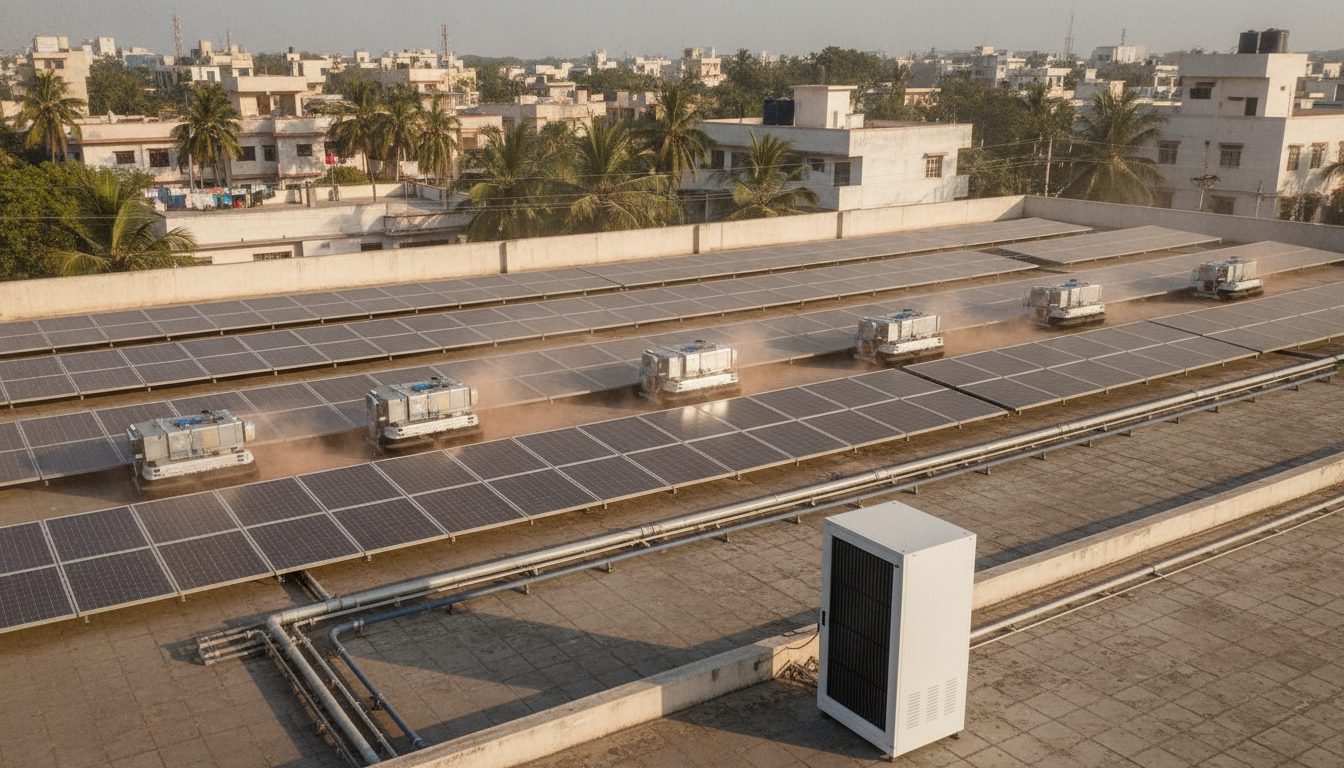 Waterless Cleaning Robotics and Automated Dust Mitigation: Maximizing Solar Yield for Commercial Plants (2026)