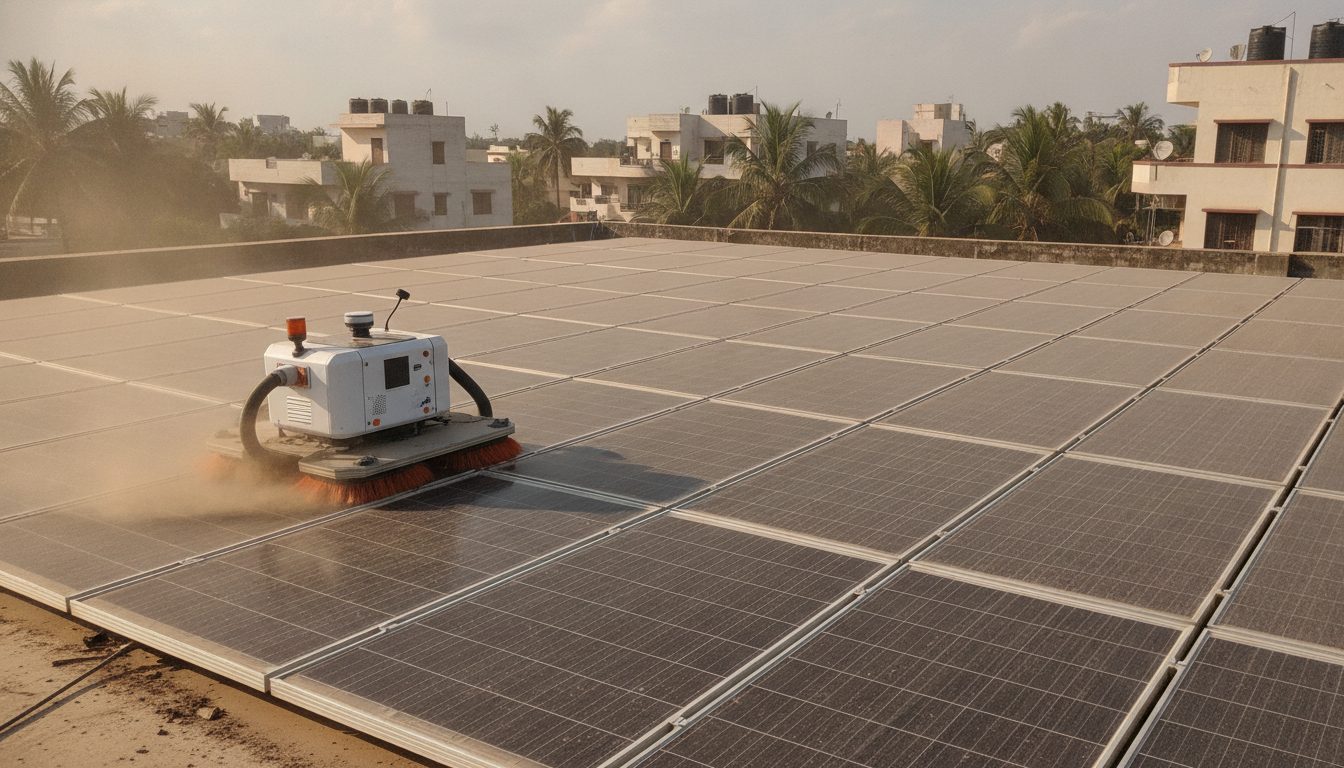 Waterless Solar Panel Cleaning Robotics: ROI and Efficiency Gains for Commercial Plants (2026)
