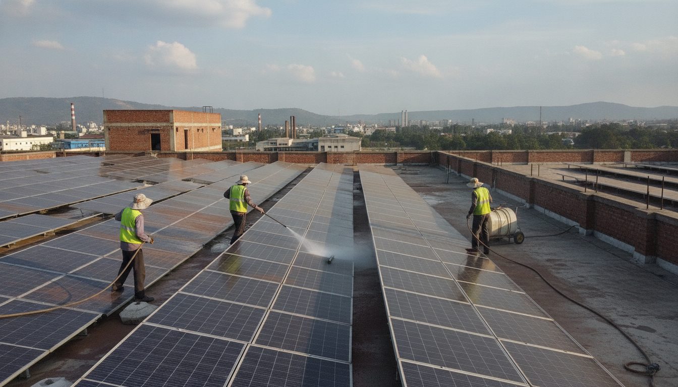 Optimal Solar Panel Cleaning Frequency and Soiling Loss Management Across Indian Industrial Hubs (2026)