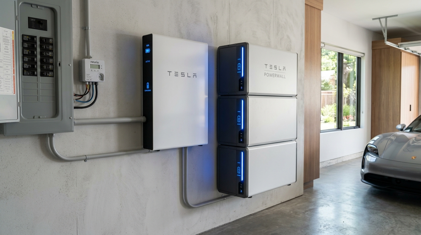 Home solar battery storage system and smart meter in India