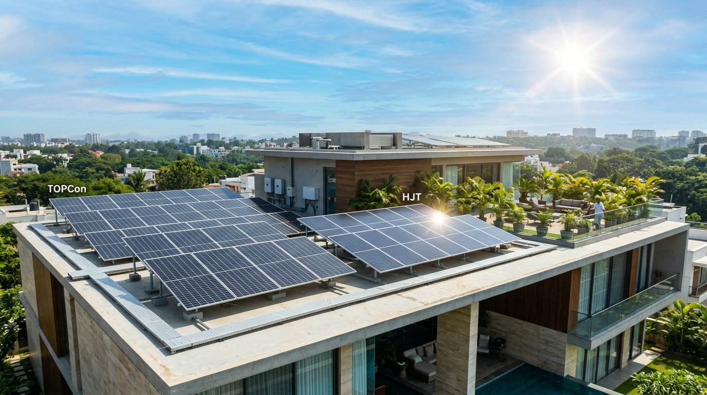 TOPCon vs HJT vs Mono PERC Solar Panels: 2026 Efficiency, Price & Rooftop ROI